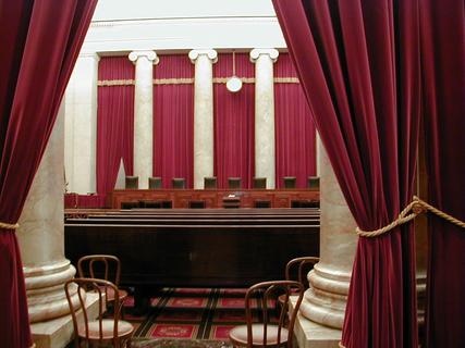 Supreme Court Chamber<br>Location: <a href="https://www.google.com/maps/search/?api=1&query=38.89063,-77.00444" target="_new">US Supreme Court</a>